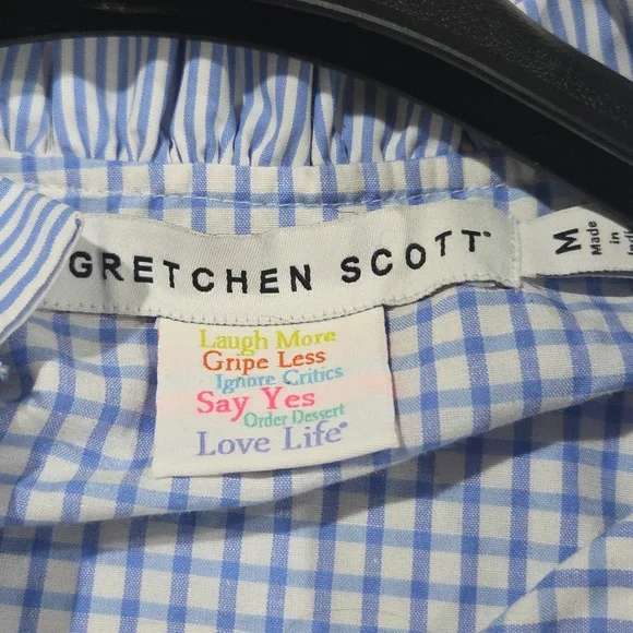 Gretchen Scott Designs Blue And White Striped Dress. Great Condition! - Picture 8 of 11